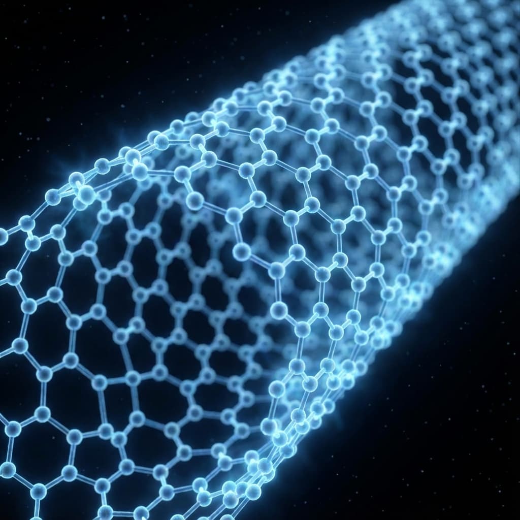 Photorealistic visualization of a Carbon Nanotube structure